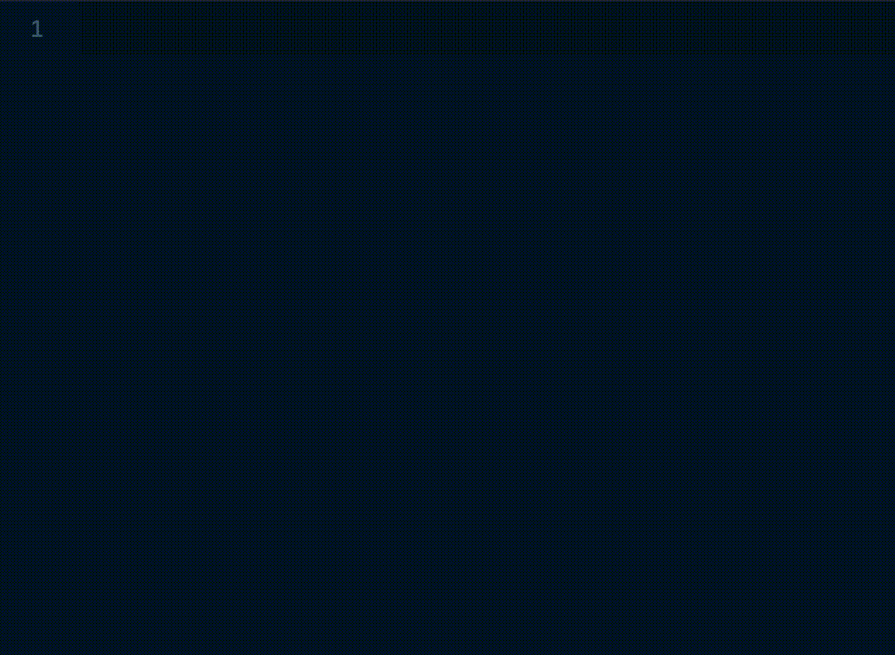 GIF showing how to use the test snippet