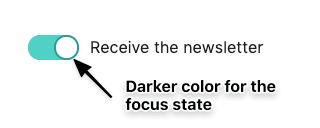 A screenshot of a switch with focus