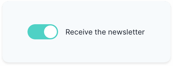 A screenshot of a toggle switch